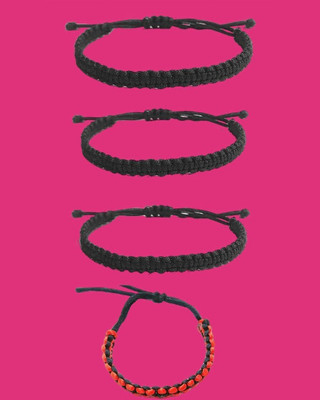 KINGSTYLEIMPEX Dori Charm Bracelet(Pack of 4)