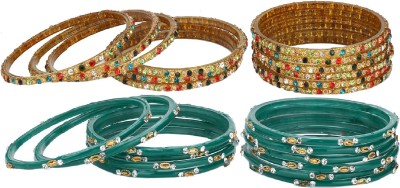 AFAST Glass Beads, Crystal Bangle Set(Pack of 10)