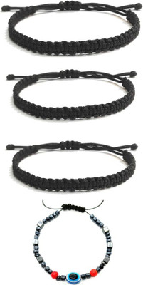 KINGSTYLEIMPEX Metal Charm Bracelet(Pack of 4)