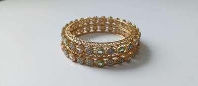 siyaa creation Brass Gold-plated Bangle Set