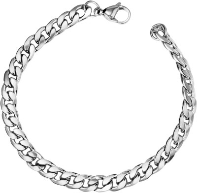 MEENAZ Metal, Silver, Alloy, Stainless Steel, Steel Platinum, Rhodium, Sterling Silver Bracelet