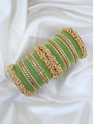 Mayra Creation Metal Bangle Set(Pack of 2)