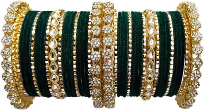 TBK Brass, Alloy Gold-plated Bangle Set(Pack of 10)