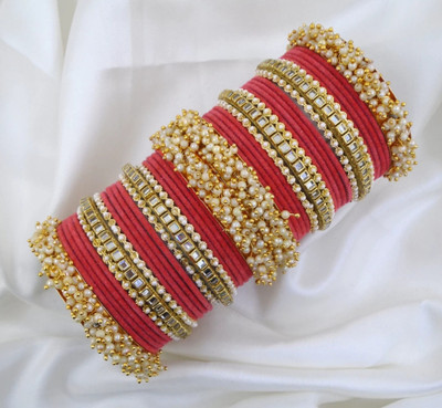 RENOY Metal Bangle Set(Pack of 2)