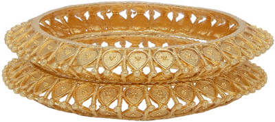 Manikya Brass Gold-plated Kada(Pack of 2)