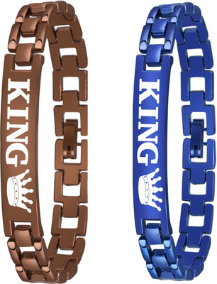 SHURAI Stainless Steel Titanium Bracelet(Pack of 2)