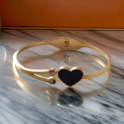 Ruhi Collection Stainless Steel Zircon Gold-plated Cuff