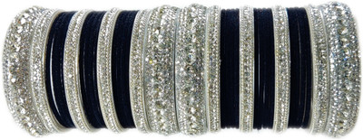 Ammoli Shell Cubic Zirconia Bangle Set(Pack of 10)