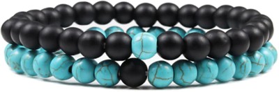Untouched Stone Beads, Crystal, Jade Bracelet(Pack of 2)