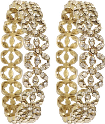 NMII Alloy Zircon Gold-plated Kada(Pack of 2)
