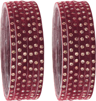 STYOLLO Glass Zircon Bangle Set(Pack of 12)