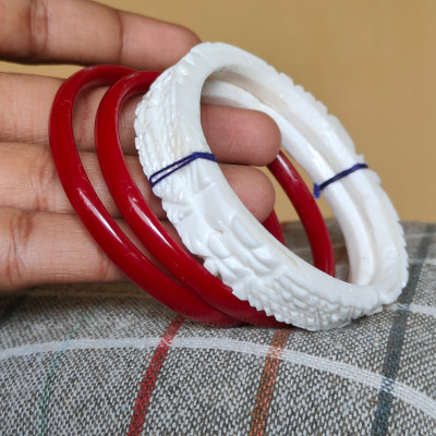aj seashells Shell Shakha Pola(Pack of 4)