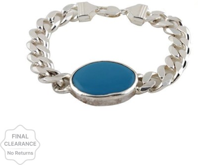 VIANSH Stone Turquoise Silver Bracelet