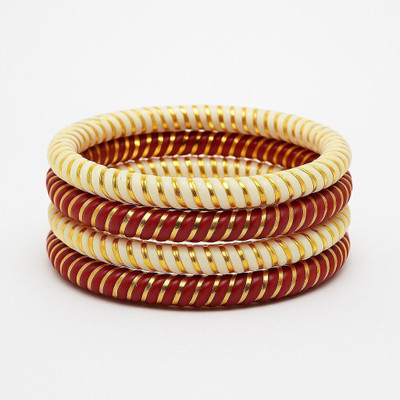 Maya Gold Traditions Alloy Bangle Set(Pack of 4)