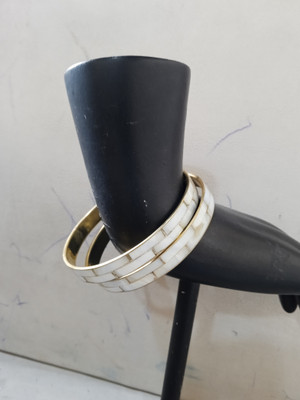 Dastakaari Brass, Shell Brass Bangle(Pack of 2)