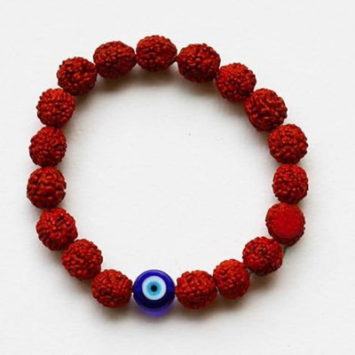 VIBESLE Stone, Rudraksha, Evil Eye Beads, Crystal Charm Bracelet