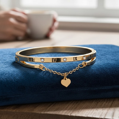 JDENTERPRISES Alloy Gold-plated Charm Bracelet