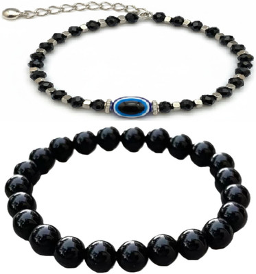 IKONKARR Brass, Stone, Crystal, Plastic, Alloy Bracelet(Pack of 2)