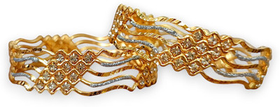 ACCESSHER Brass Kada(Pack of 2)