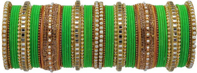 ELITEBAZAAR Metal Silver Bangle Set(Pack of 58)