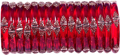 sanvi Glass Cubic Zirconia Kada(Pack of 10)