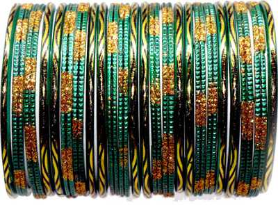 RADHA MOHAN EMPIRE Glass Bangle Set(Pack of 24)