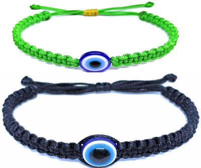 MANMORA Fabric Pearl Bracelet Set(Pack of 2)