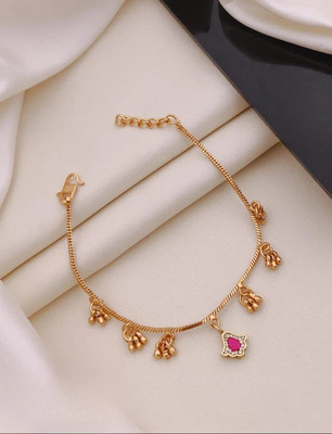 immitation Metal Gold-plated Charm Bracelet