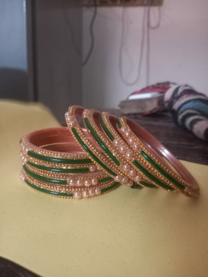 BUNTYBABLI Glass Bangle Set