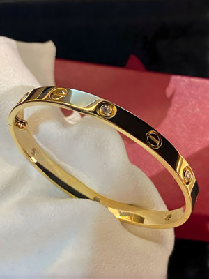 Veediic Hind Stainless Steel Cubic Zirconia, Zircon, Rhinestone Gold-plated Bracelet