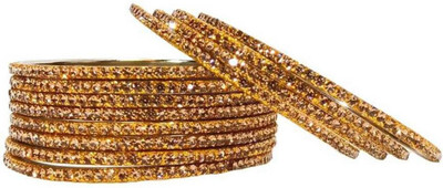 RKGlow Brass Bangle Set(Pack of 12)