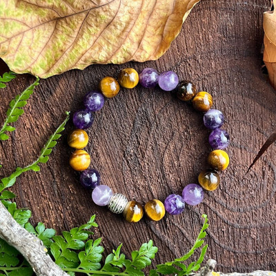 SUKHAD Stone, Crystal Beads, Agate Kada