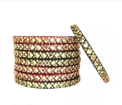 IAS LACK ITEM Lac Bangle Set(Pack of 8)