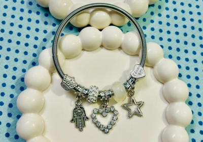 Jewelthea Stainless Steel Charm Bracelet