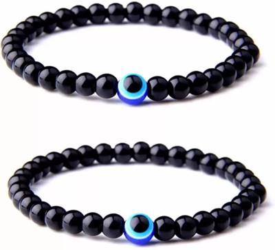 HIGH TRENDZ Glass Beads Bracelet(Pack of 2)