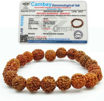 GEMSJI Rudraksha Bracelet
