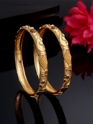 Sanjog Alloy Gold-plated Bangle Set(Pack of 2)