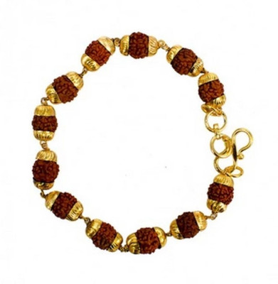 Ruhi Collection Rudraksha Gold-plated Bracelet