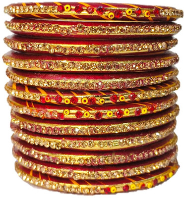 Anshi Creations Lac Bangle Set(Pack of 10)