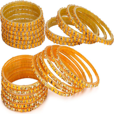 AFAST Glass Bangle Set(Pack of 10)