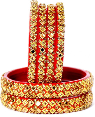 ishika Glass Bangle Set(Pack of 6)