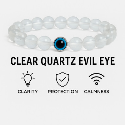 Elite Wrist Crystal, Tiger's Eye, Evil Eye Beads, Agate, Crystal, Jade, Quartz Bracelet