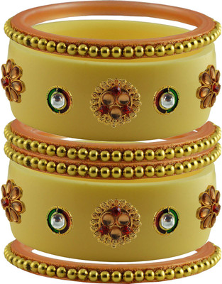 Vidhya Kangan Brass Bangle Set(Pack of 6)