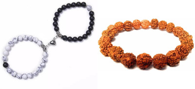 Malas Collection Stone, Wood, Alloy Bracelet Set(Pack of 2)