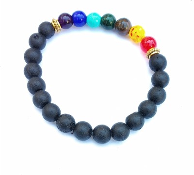 Aurra Stores Stone Beads, Amber, Crystal, Quartz, Lapis Lazuli Bracelet