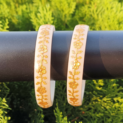 Ashia Retails Plastic Gold-plated Kada(Pack of 2)