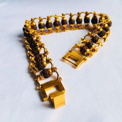 DIVINE SOUVENIRS Brass Beads Gold-plated Bracelet