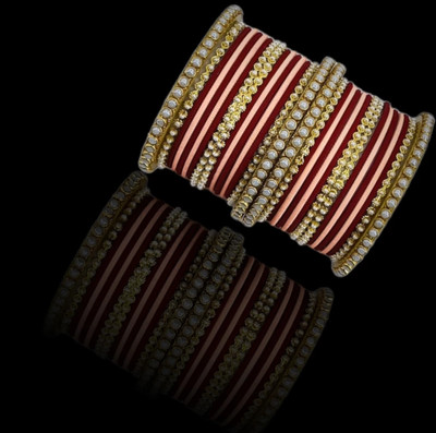 RENOY Metal Bangle Set(Pack of 2)