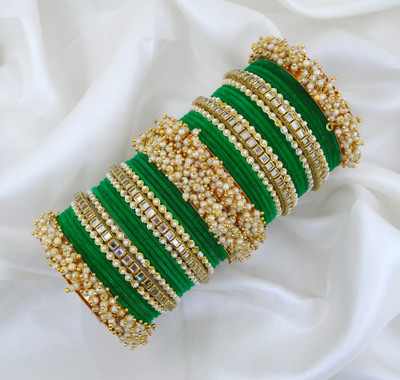 Ha Meem Metal Bangle Set(Pack of 2)