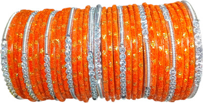 NEEKEY Glass Bangle Set(Pack of 34)